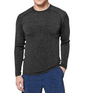 LULULEMON Metal Vent Tech Long Sleeve Deep Coal Black Men's Training Shirt